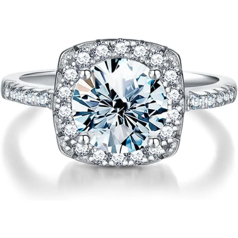 2 Carat Moissanite Rings