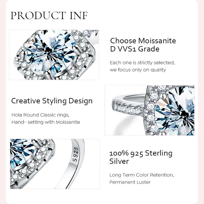 flawless moissanite rings