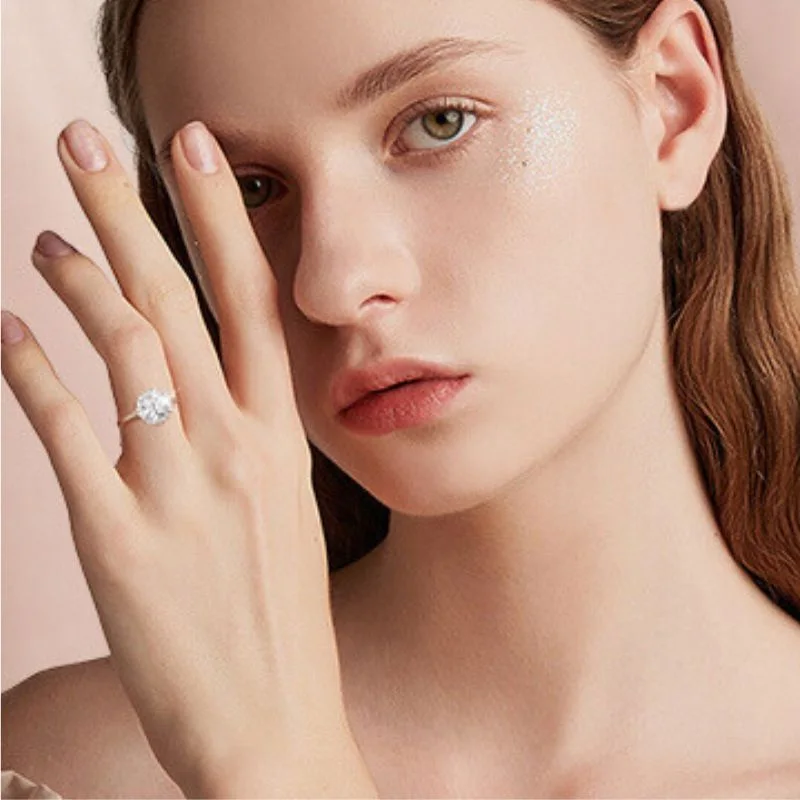 flawless moissanite rings