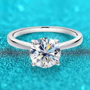 moissanite diamond ring