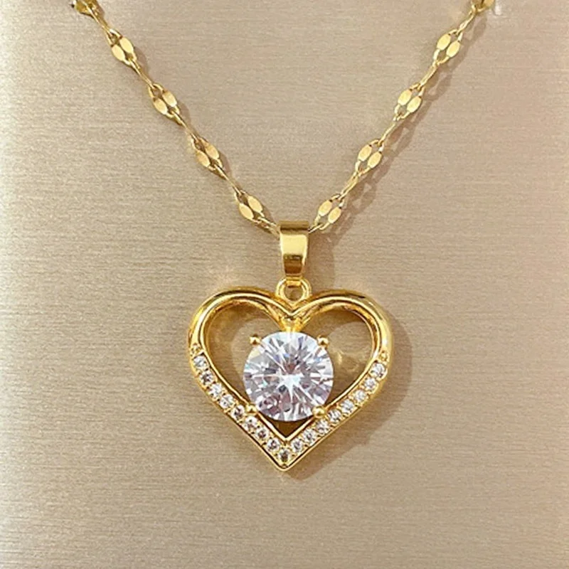 Heart Pendant Gold Necklaces