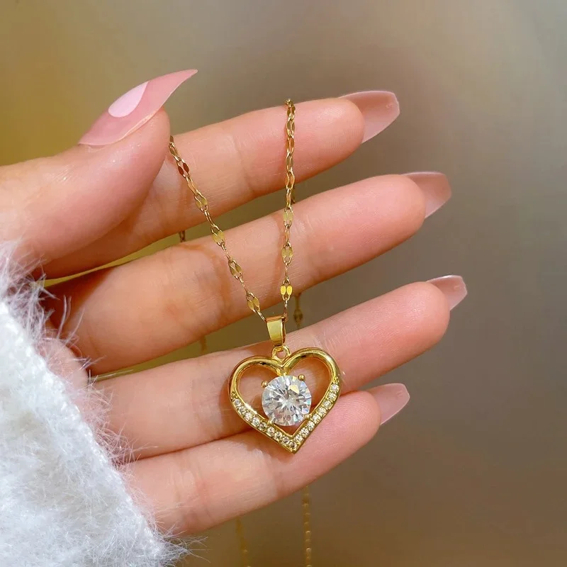 Heart Pendant Gold Necklaces
