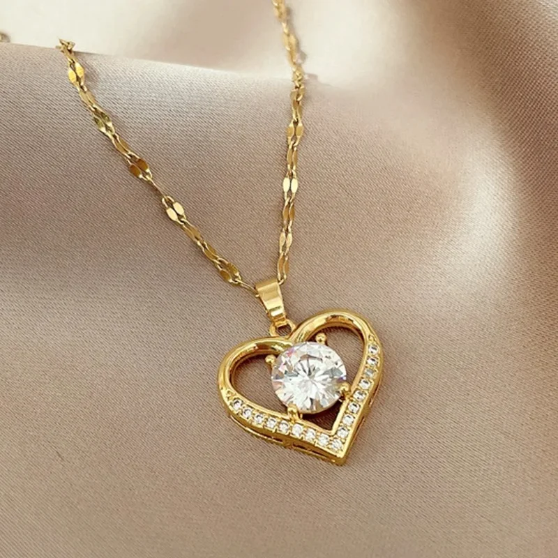 Heart Pendant Gold Necklaces