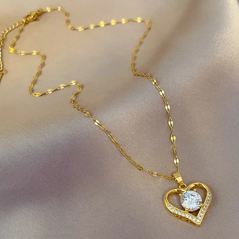 Heart Pendant Gold Necklaces