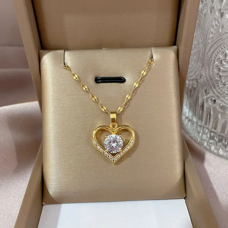 Heart Pendant Gold Necklaces