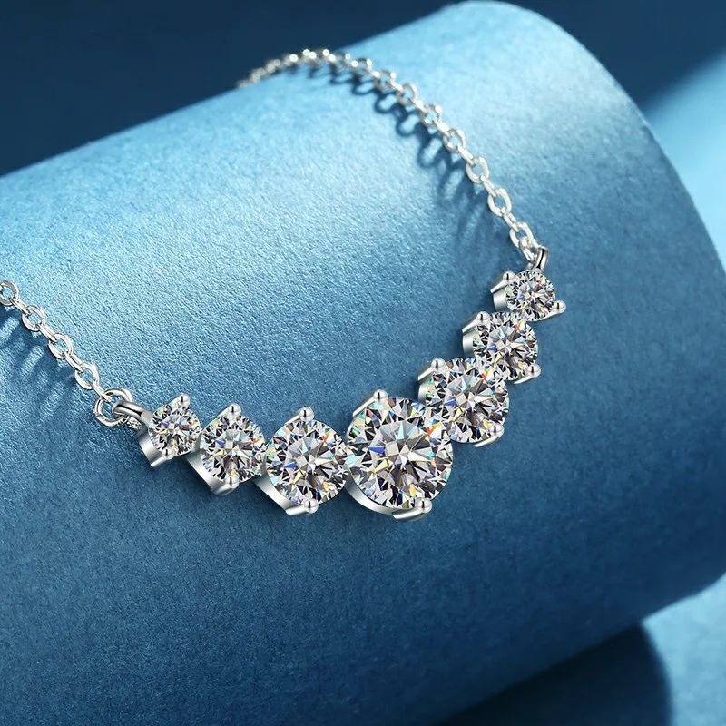 moissanite necklace womens