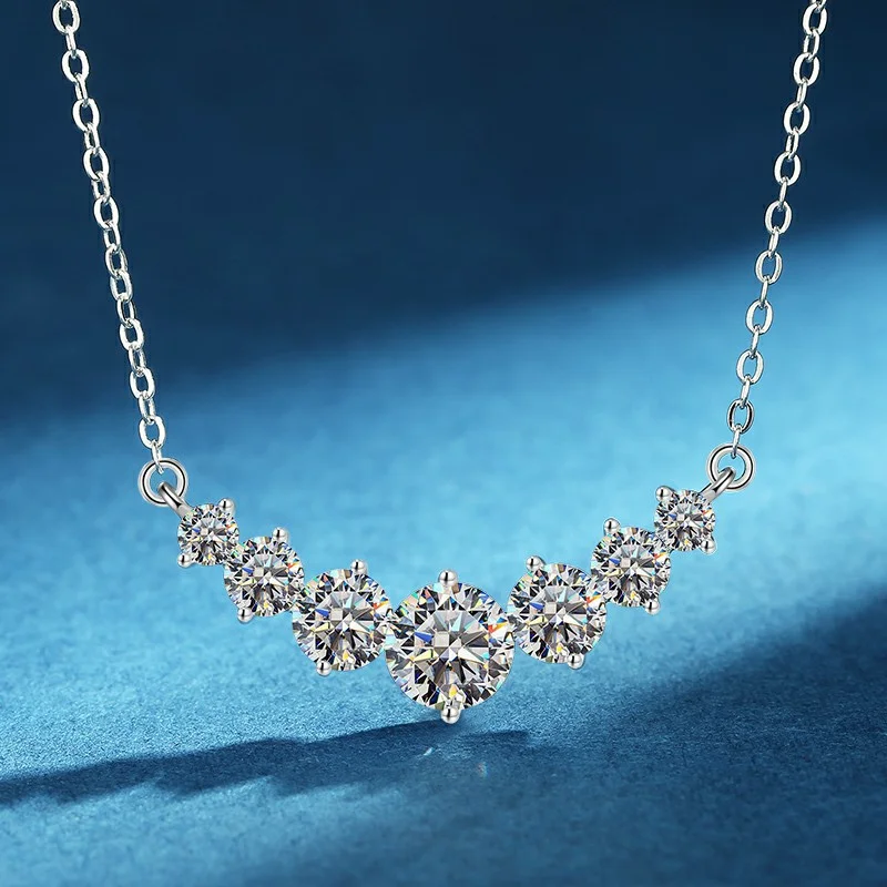 moissanite necklace womens
