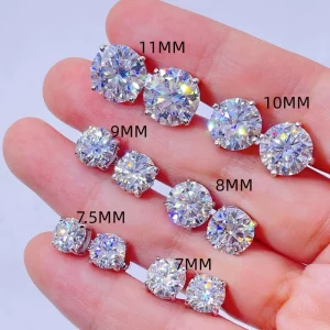 zircon stud earrings