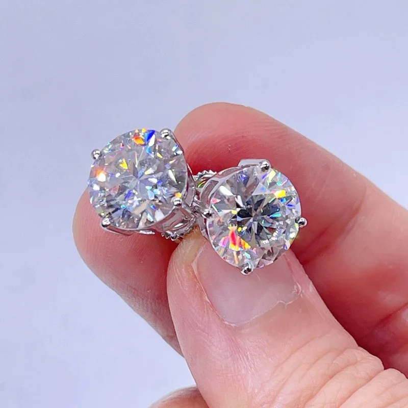 zircon stud earrings