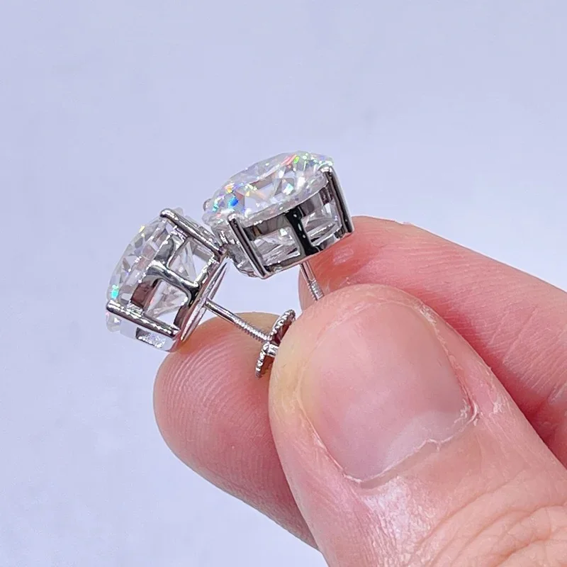 zircon stud earrings