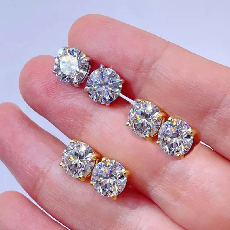 zircon stud earrings