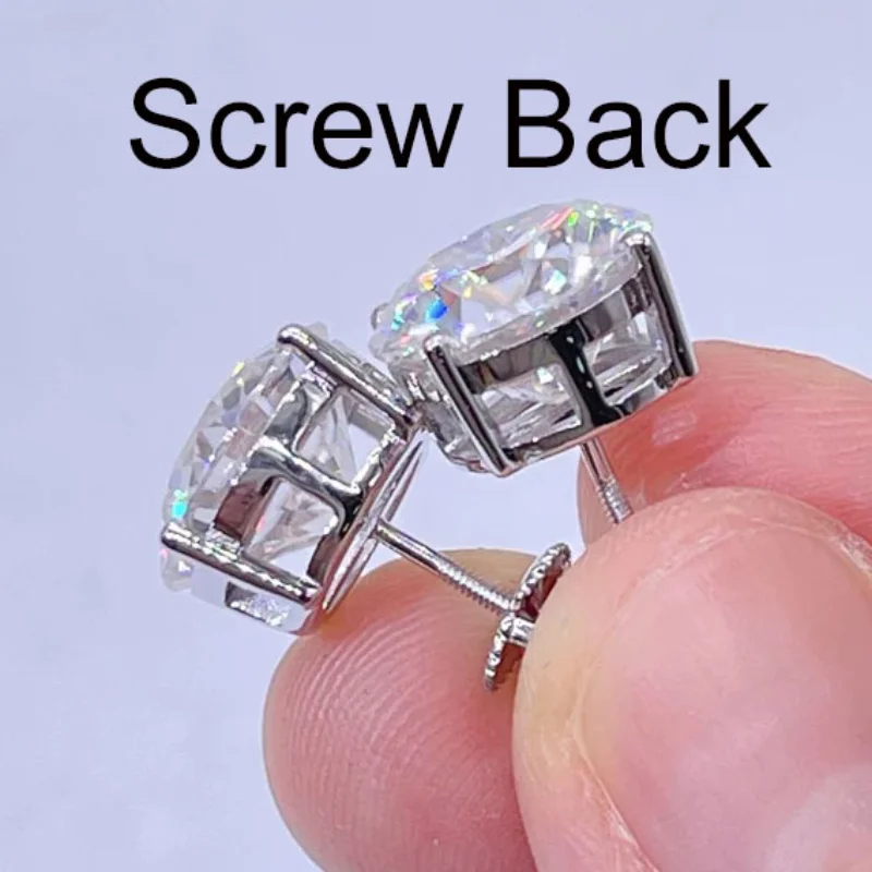 zircon stud earrings